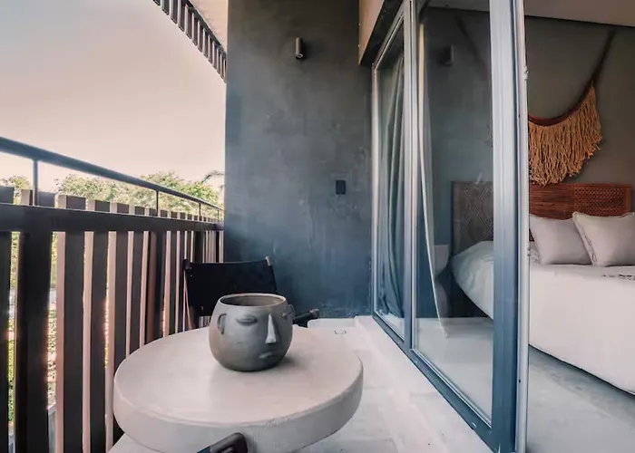 Apartment Bt Homes - Tulum, Moderno Cerca Del Mar Con Piscina Y Balcon *